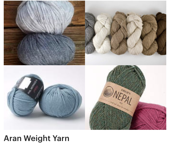 Aran Weight Yarn on Etsy