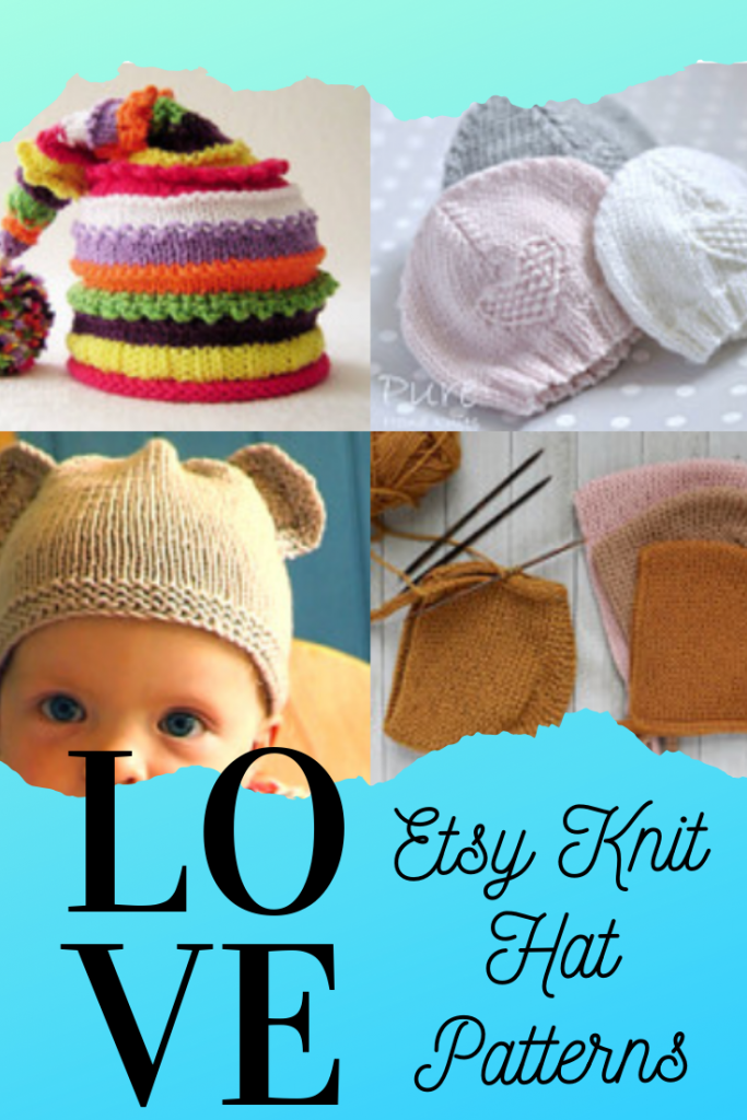 Etsy baby hat knit patterns