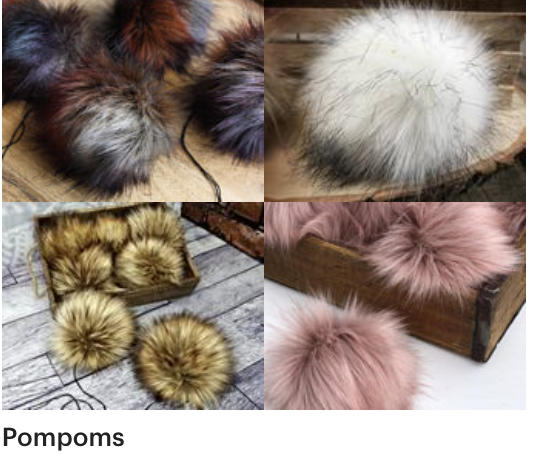 Etsy faux fur pompoms