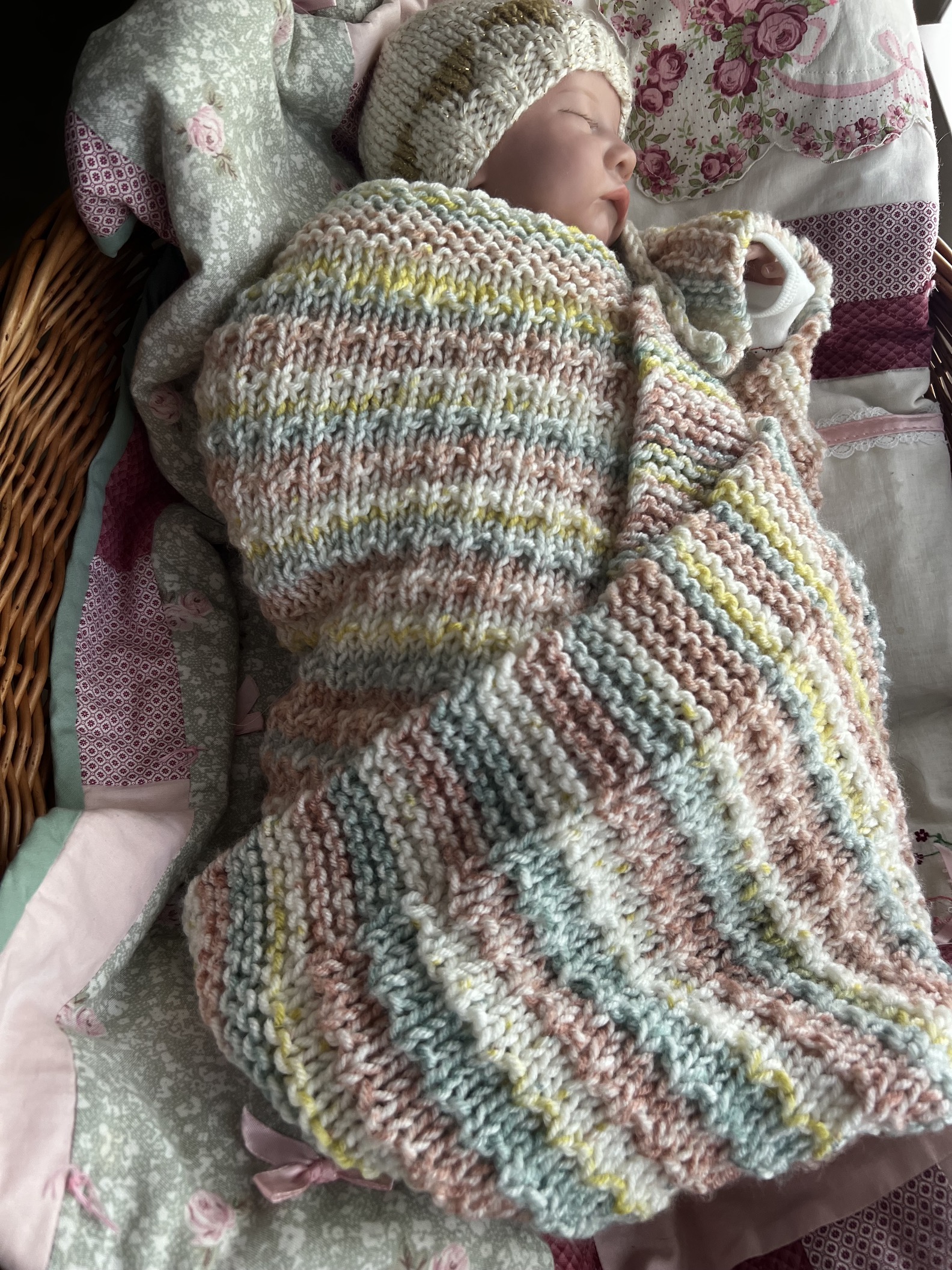 textured baby blanket