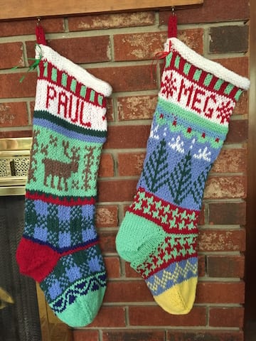 Christmas Stockings for Meg and Paul