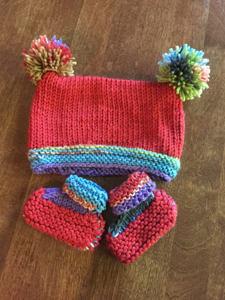 Emily’s hat and bootie set