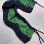 navy and green blanket