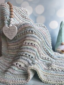 knit pastel blanket