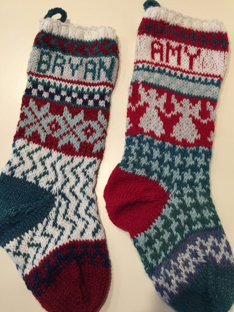 Amy and Bryan’s Stockings