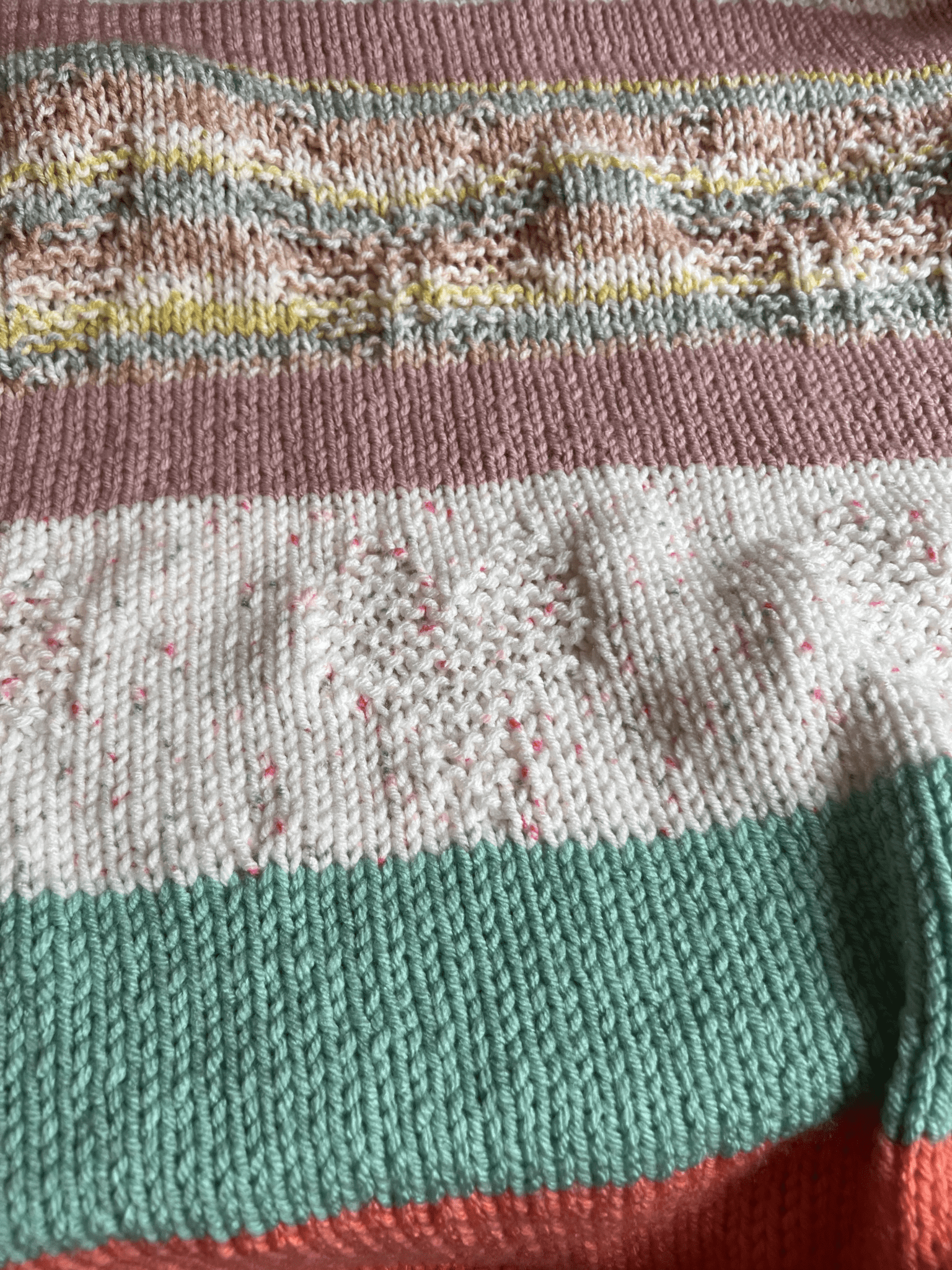 Knitting the Those Summer Days Baby Blanket | candyloucreations