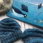 swirl hat and cowl with book