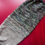 tube of handknit hat