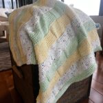 colorful striped baby blanket