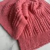 coral colored baby blanket
