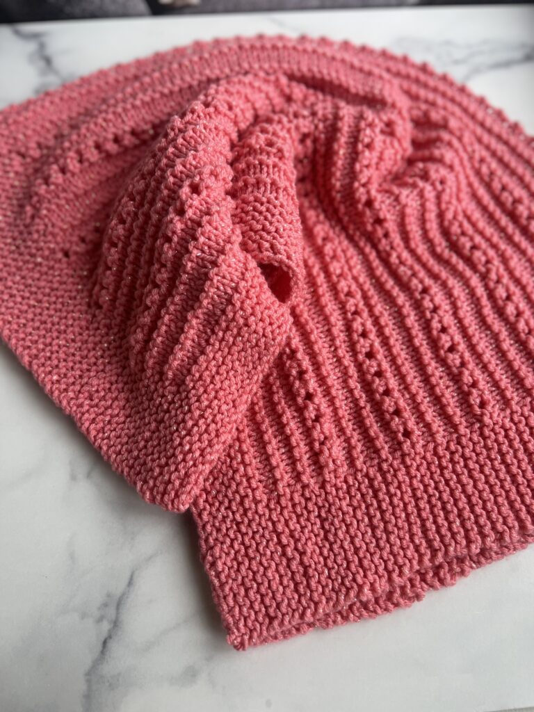 coral colored baby blanket