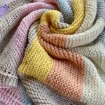 swirled striped baby blanket