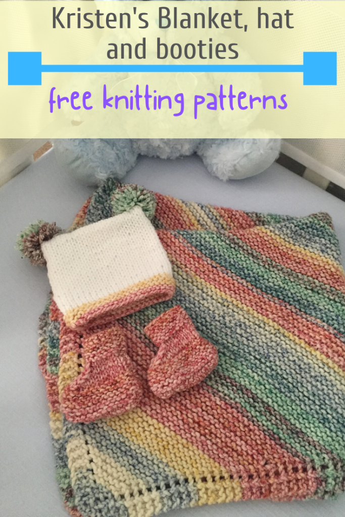 Free Baby Blanket Pattern Kristen S Blanket Hat Booties