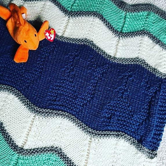 baby blanket with whales