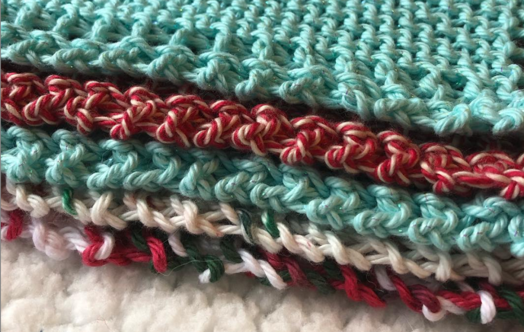 knitted washcloths