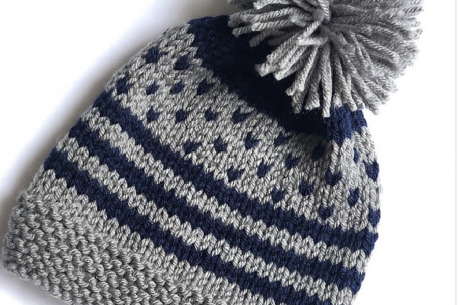 Loom Knit Fair Isle Hat Patterns. 6 PDF Loom Knitting Patterns.