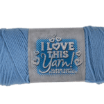 I love This yarn Medium Blue