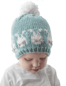 baby bunnies hat knitting pattern