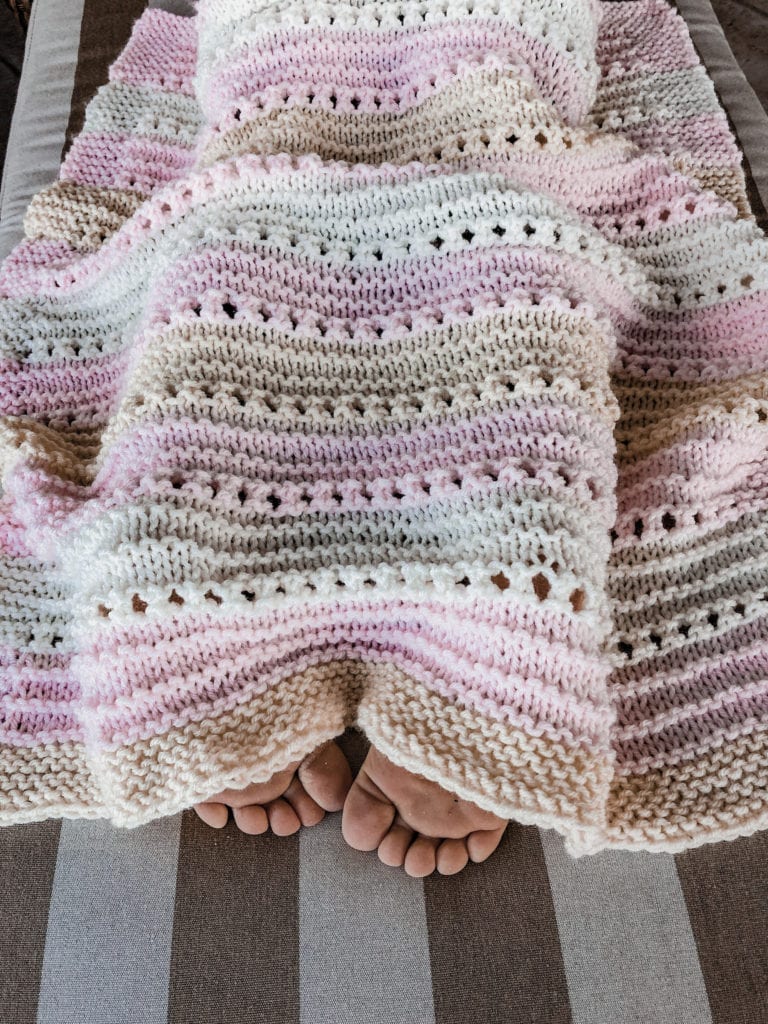 blanket and baby toes