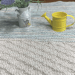 textured bottom to represent cone, upper variegated yarn is ice cream