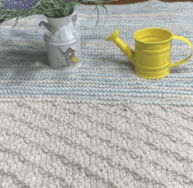 textured bottom to represent cone, upper variegated yarn is ice cream