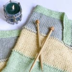 knit pastel blanket