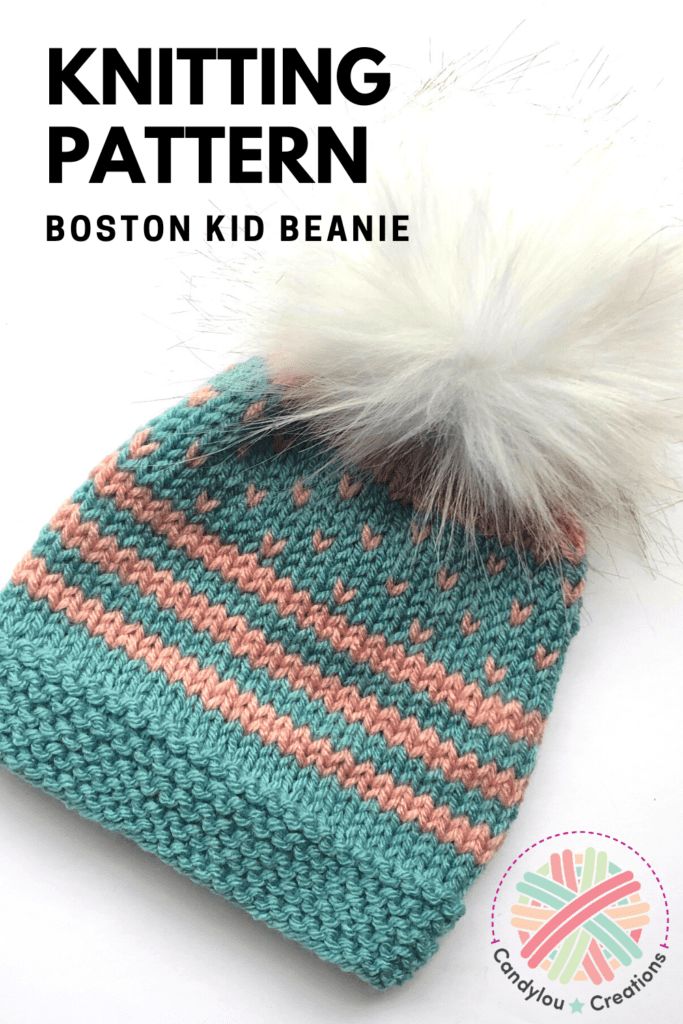 Boston Kid Beanie pletení vzor