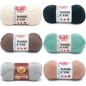 6 skeins Wool Ease Yarn