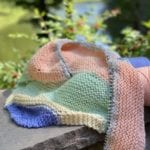 striped knit blanket