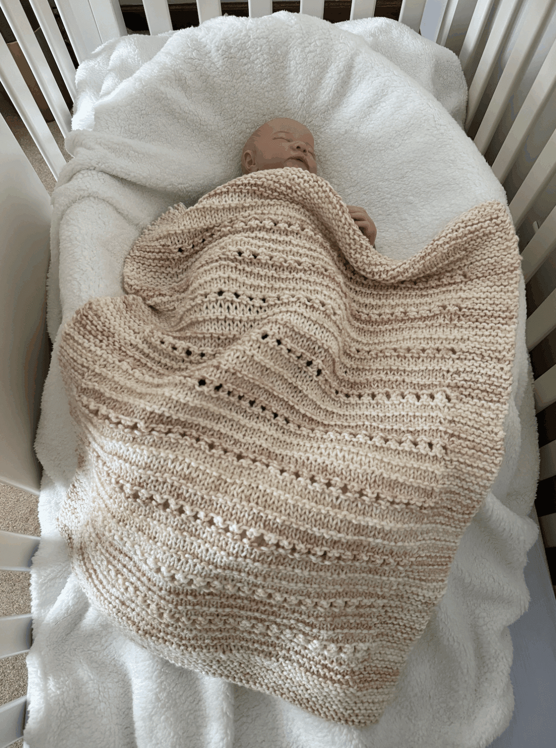 Knitting Crosswise Baby Blanket Pattern | candyloucreations knitting