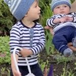striped knit hats