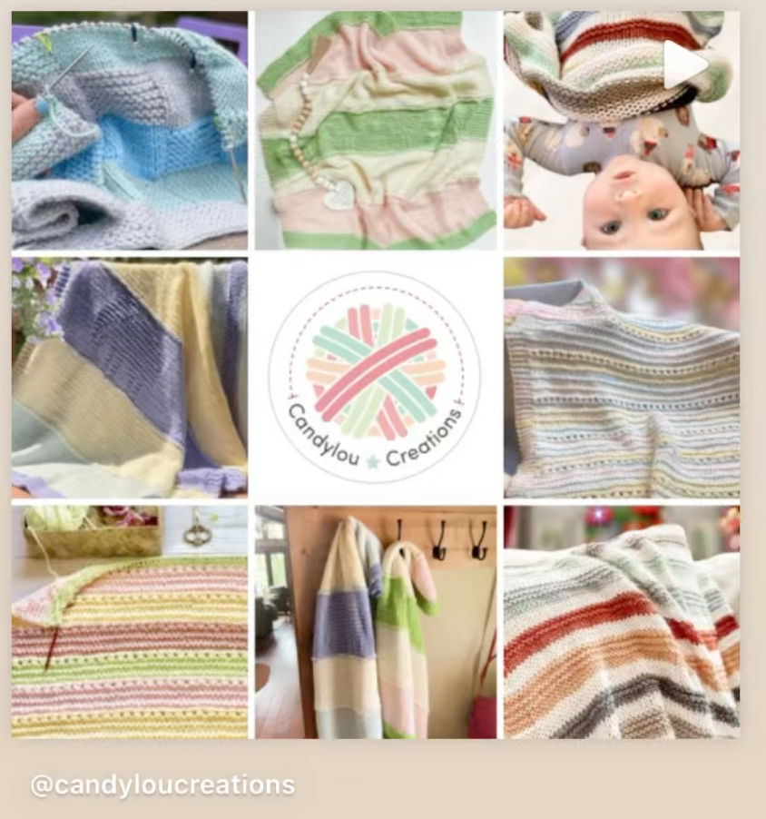 collection of pictures of knitted blankets