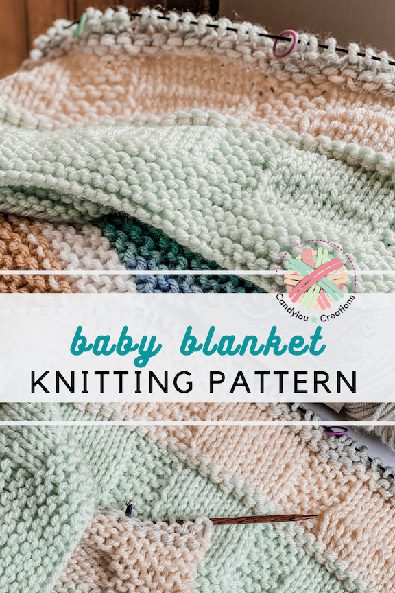 Easy Baby Blanket Knitting Pattern | Hopscotch Blanket |candyloucreations