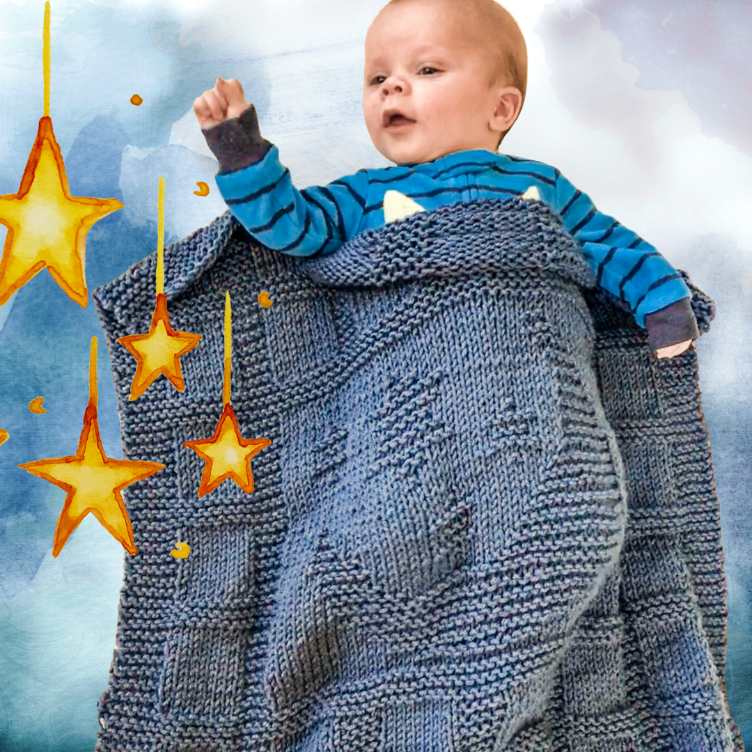 love you to the moon blanket