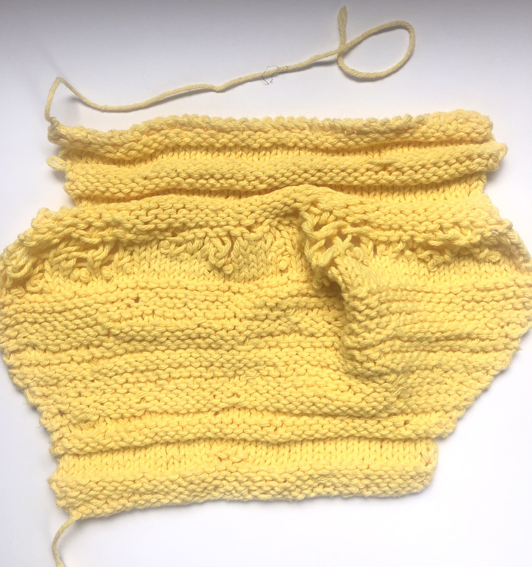 mangled knit dishcloth