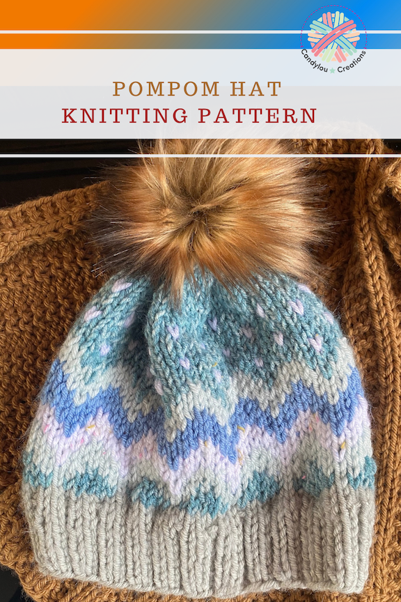 pompom hat knitting pattern
