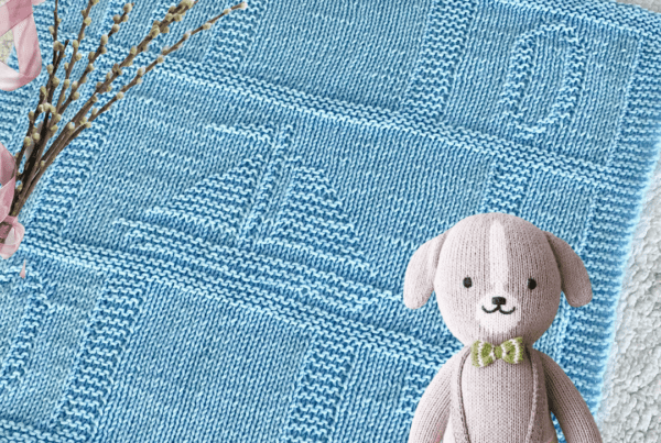 sailboat blanket with bunny