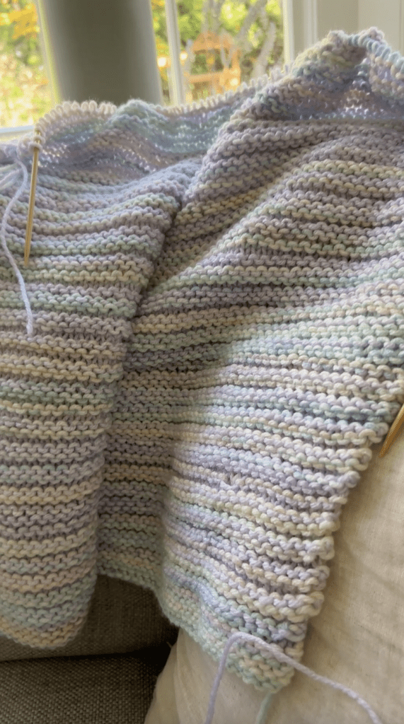 squishy striped baby blanket