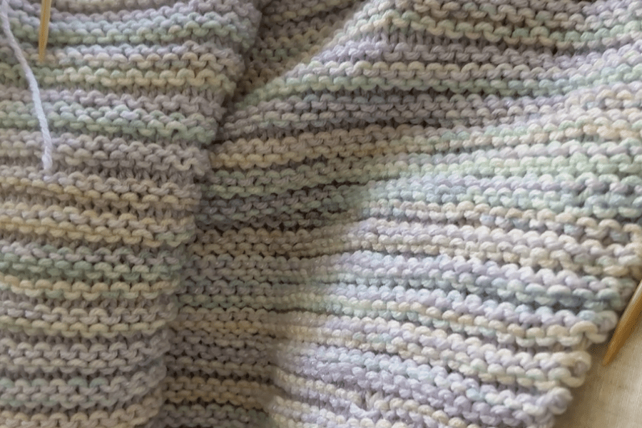 squishy striped baby blanket