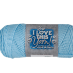 I Love This yarn soft blue