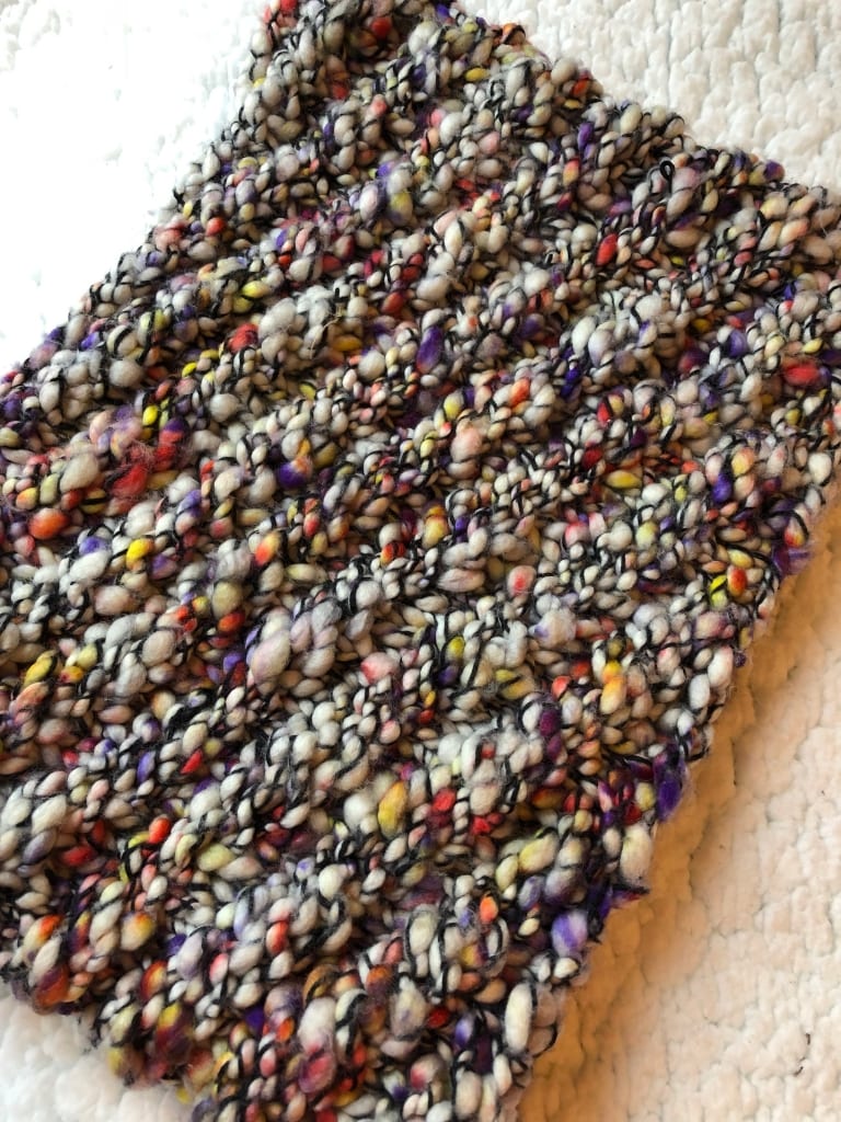 knit colorful cowl