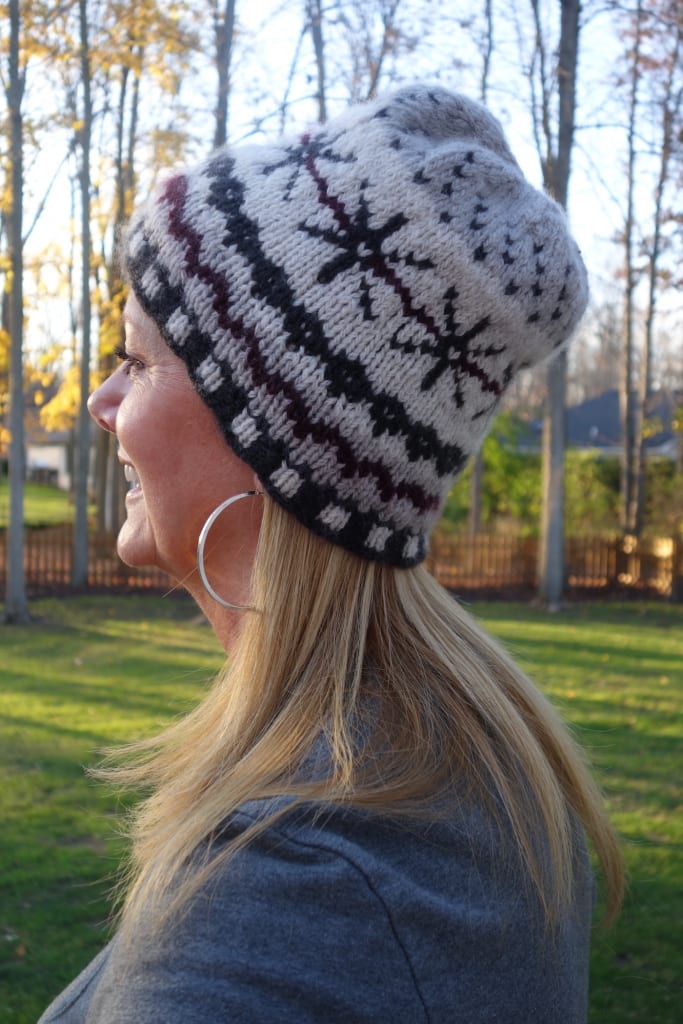 fair isle knit hat