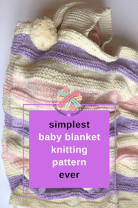 simplest baby blanket knitting pattern ever