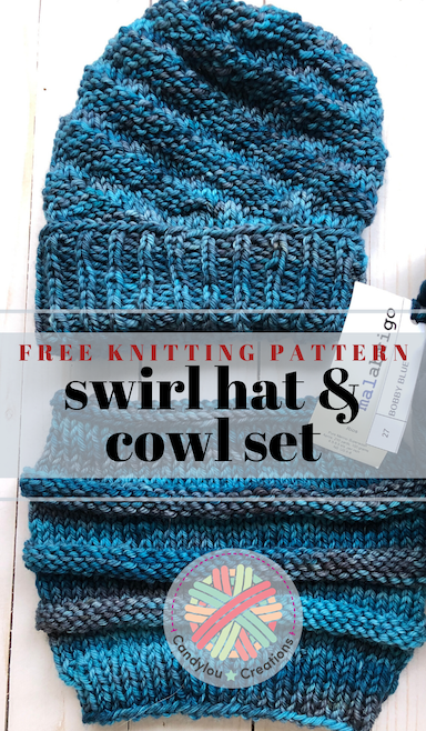 Loom Knitting Patterns  Beaded Hat and Cowl Matching Set