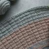 textured handknit blanket