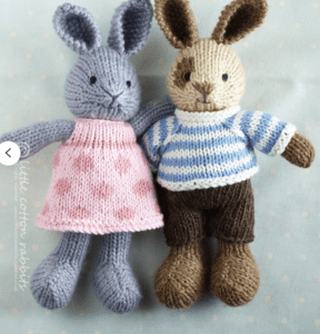 toy rabbit knitting pattern