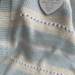 striped baby blanket