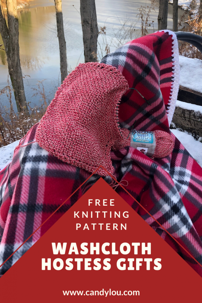 washcloth on plaid blanket