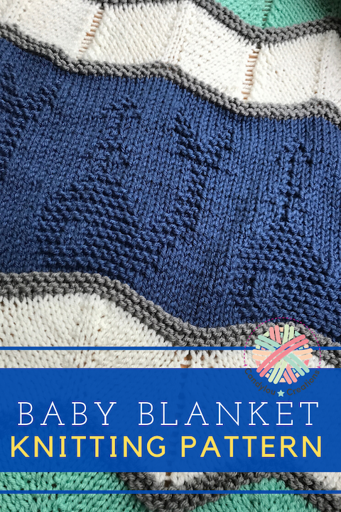 baby knit blanket with whales