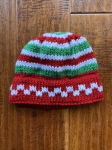 knit xmas hat